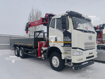 Бортовой FAW3250 с КМУ HORYONG HRS 206