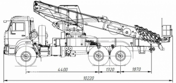 Автовышка NOVAS 460 (700Q) на шасси КамАЗ 43118_6